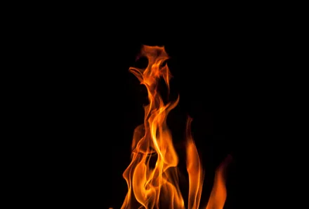 Warme Flamme